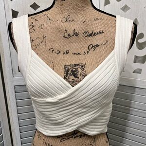 Idem Ditto Crossover Cream Crop Top